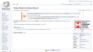 
                            6. Doha Modern Indian School - Wikipedia
