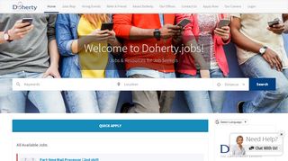 
                            11. Doherty offers hundreds of jobs, careers, and employment ...