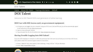 
                            2. DOI Talent | U.S. Department of the Interior - DOI.gov