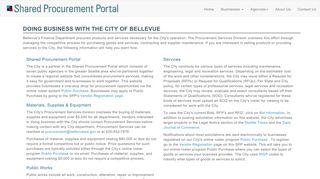 
                            10. Doing Business with Bellevue - Shared Procurement Portal