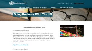 
                            1. Doing business with the UN - business.un.org - the United ...