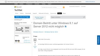 
                            9. Domain Beitritt unter Windows 8.1 auf Server 2012 nicht …