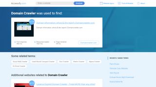 
                            7. Domain Crawler at top.accessify.com
