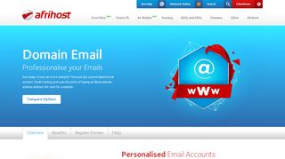 
                            5. Domain Email - Afrihost Internet Services