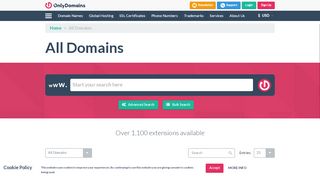 
                            8. Domain Names - OnlyDomains