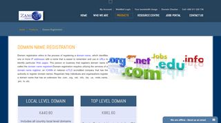 
                            4. Domain Registration - Zamnet
