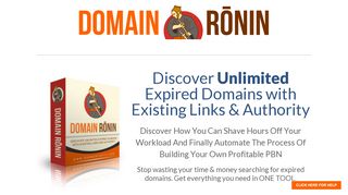 
                            4. Domain Ronin: The Ultimate Expired Domain Crawler