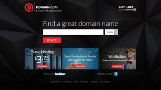 
                            6. Domain.com - It all starts with a great domain!