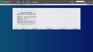 
                            7. Domains in block 58.87.32.0 - 58.87.63.255 - IPv4Info