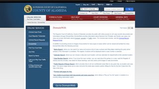 
                            3. DomainWeb - County of Alameda - Superior Court of California