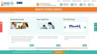 
                            4. Domestic Patients Services | Max Hospital