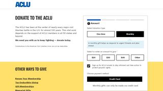 
                            5. Donate to the ACLU | American Civil Liberties Union