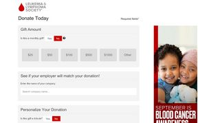 
                            8. Donate to The Leukemia & Lymphoma Society