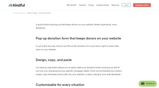 
                            5. Donation Button for your Chairty & Nonprofit - Kindful