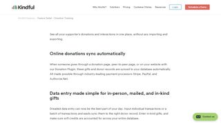 
                            4. Donation Tracking for your Chairty & Nonprofit - Kindful