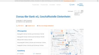 
                            7. Donau-Iller Bank eG, Geschäftsstelle Dietenheim ...