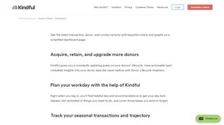 
                            3. Donor Management Dashboard with Kindful Nonprofit CRM