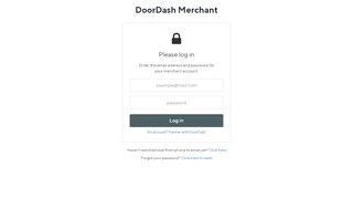 
                            5. DoorDash Food Delivery | Merchant Login