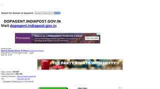 
                            4. dopagent.indiapost.gov.in at WI. Department of Post Agent ...