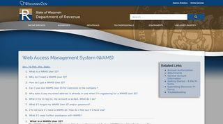 
                            8. DOR Web Access Management System (WAMS)