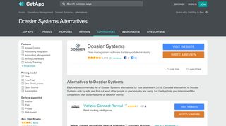 
                            6. Dossier Systems Alternatives, Competitors & Similar Software | GetApp®