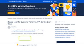 
                            4. Double Login for Customer Portal for JIRA Service ...