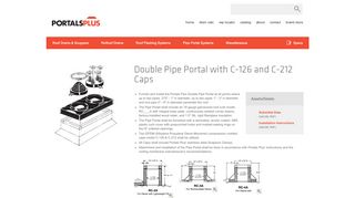 
                            2. Double Pipe Portal with C-126 and C-212 Caps | PortalsPlus