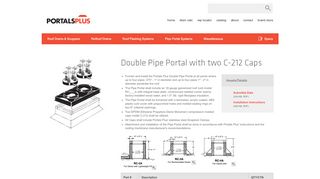 
                            1. Double Pipe Portal with two C-212 Caps | PortalsPlus