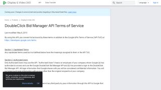 
                            8. DoubleClick Bid Manager API Terms of Service | …