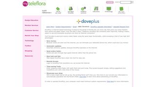 
                            3. DovePlus | Teleflora | Information - MyTeleflora