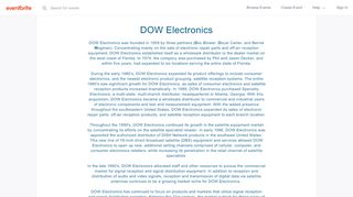 
                            4. DOW Electronics Events | Eventbrite