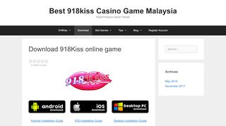 
                            5. Download 918Kiss online game - 918kiss-login.asia