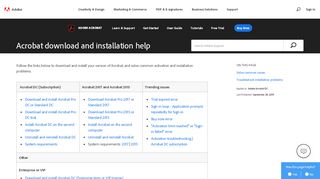 
                            6. Download Acrobat DC | Non-subscription - helpx.adobe.com