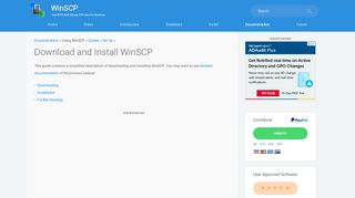 
                            1. Download and Install WinSCP :: WinSCP