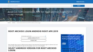 
                            3. Download android root APK for Root archiso login - updated ...