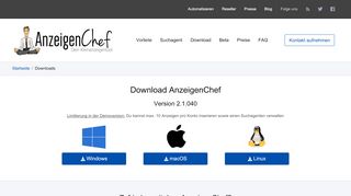 
                            2. Download - AnzeigenChef Kleinanzeigen Tool