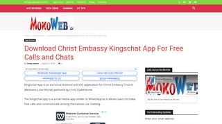 
                            6. Download Christ Embassy Kingschat App For Free Calls & Chats