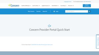 
                            1. Download: CONCERN Provider Portal Quick Start - CONCERN: EAP