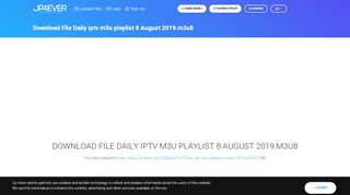 
                            6. Download Daily iptv m3u playlist August ... - up-4ever.org