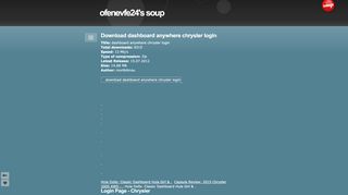 
                            7. Download dashboard anywhere chrysler login - ofenevfe24's soup