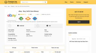 
                            9. Download eBay - Buy, Sell & Save Money App for Free: Read ...