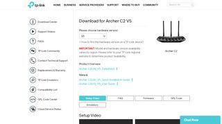 
                            5. Download for Archer C2 | TP-Link