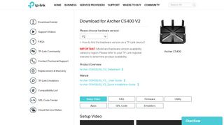 
                            6. Download for Archer C5400 | TP-Link