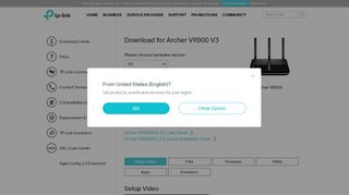 
                            3. Download for Archer VR900 | TP-Link United Kingdom