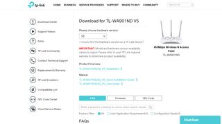 
                            4. Download for TL-WA901ND | TP-Link