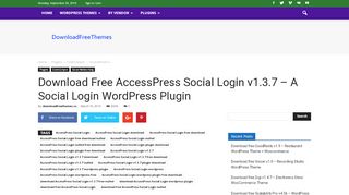 
                            6. Download Free AccessPress Social Login v1.3.7 – A Social Login ...