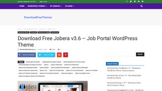 
                            8. Download Free Jobera v3.6 – Job Portal WordPress Theme ...