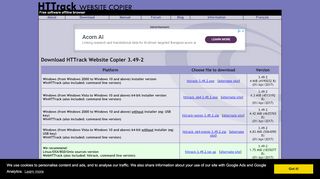 
                            9. Download HTTrack Website Copier 3.49-2 - HTTrack …