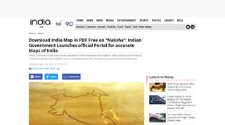 
                            8. Download India Map in PDF Free on “Nakshe”: Indian Government ...