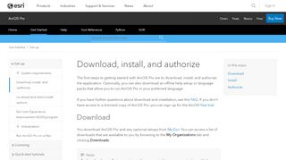 
                            8. Download, install, and authorize—ArcGIS Pro | ArcGIS Desktop